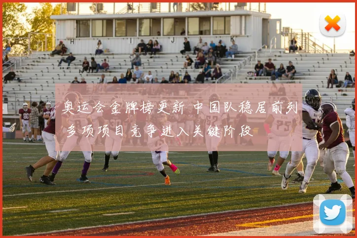 奥运会金牌榜更新 中国队稳居前列 多项项目竞争进入关键阶段